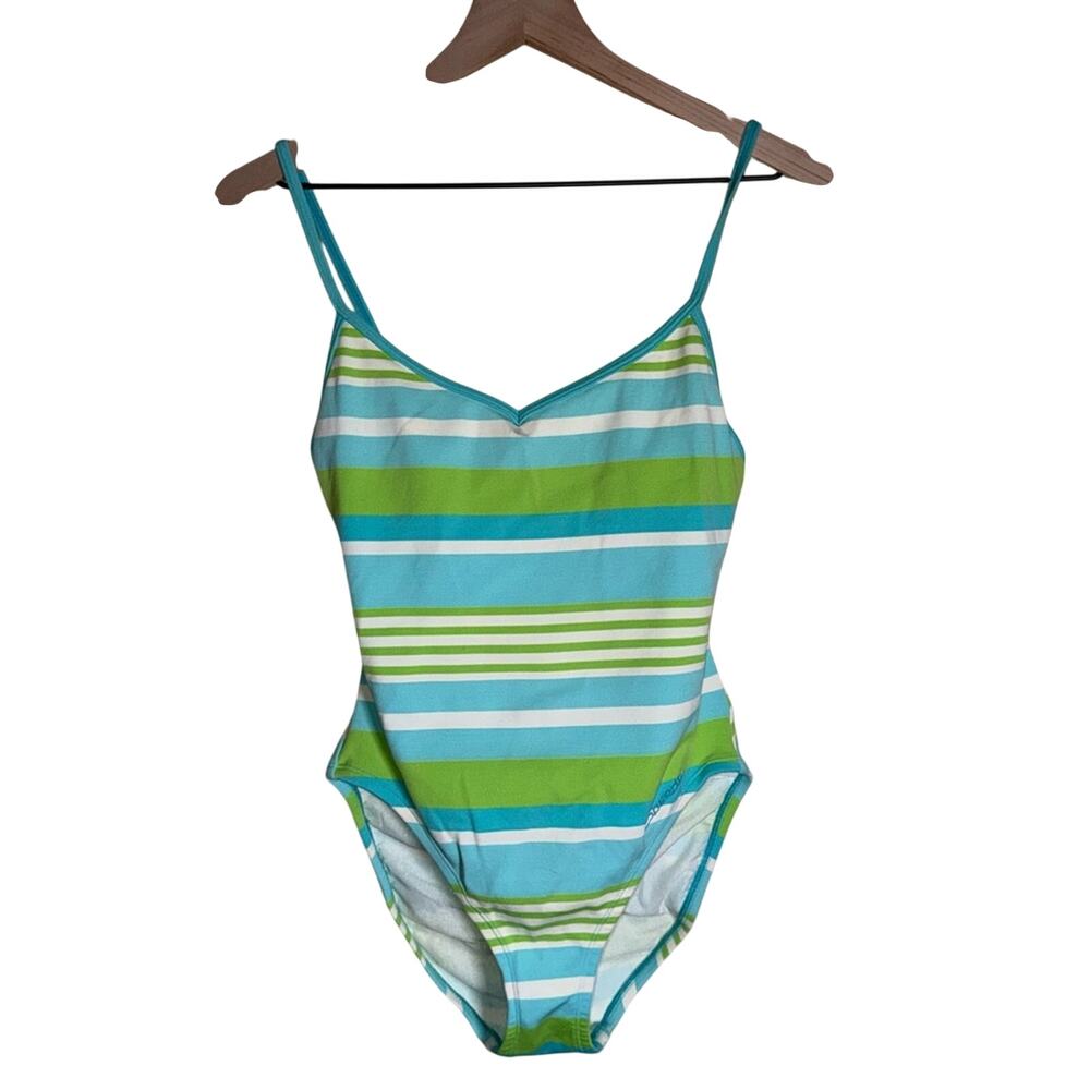 VINTAGE SPEEDO Y2K lined knit style vacation resortwear one piece swimsuit 10